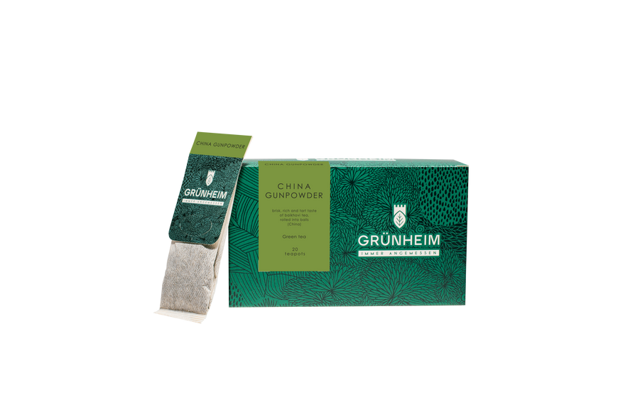 Чай зеленый "China Gunpowder" Пакет на чайник 20 шт по 4 гр 4820252440067 фото